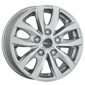 Mak Wheels – LOAD 5 3 – Silver – 15″x6.5″ 52mm – All weather Wheels – F65505L3SI52TG